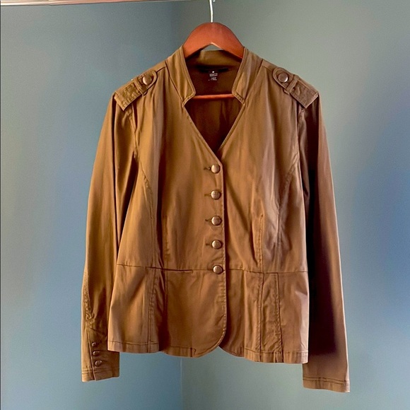Style & Co. Olive Green Military Jacket – Lightweight & Comfortable - Picture 1 of 6